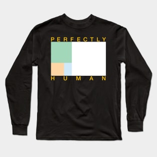 Perfectly Human - Unlabeled Pride Flag Long Sleeve T-Shirt